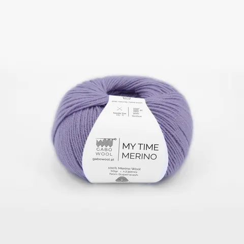 Włóczka GABO WOOL My Time Merino 930 - jasna lawenda