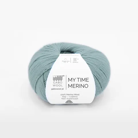 Włóczka GABO WOOL My Time Merino 9060 - błękitny