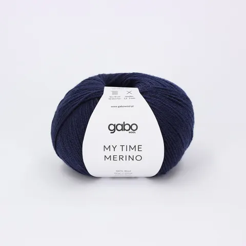 Włóczka GABO WOOL My Time Merino 9936 - atrament