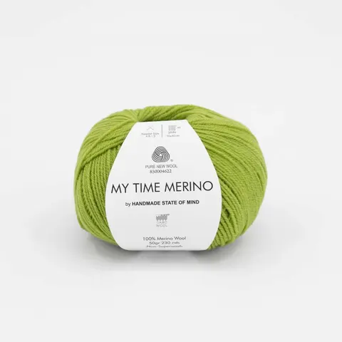 Włóczka GABO WOOL My Time Merino 9724 - limonkowy blask