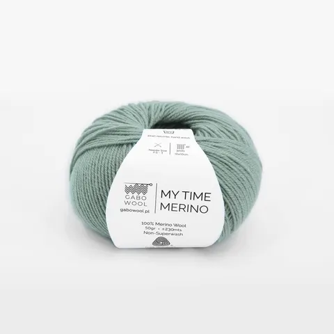 Włóczka GABO WOOL My Time Merino 9268 - szałwia