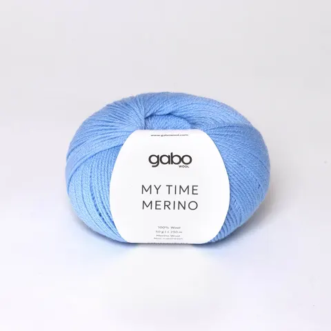 Włóczka GABO WOOL My Time Merino 9444 - himalajski błękit
