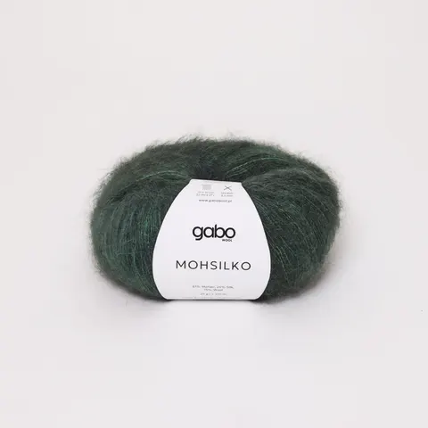Włóczka GABO WOOL Mohsilko 4738 - zielony mech