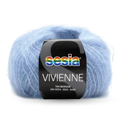 Włóczka SESIA Vivienne 1234 - niebieski irys