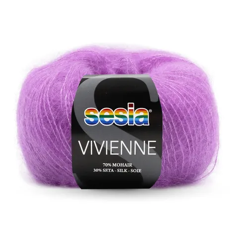 Włóczka SESIA Vivienne 0307 - różowy fiolet