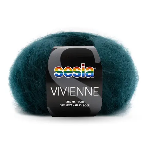 Włóczka SESIA Vivienne 0870 - ciemny petrol