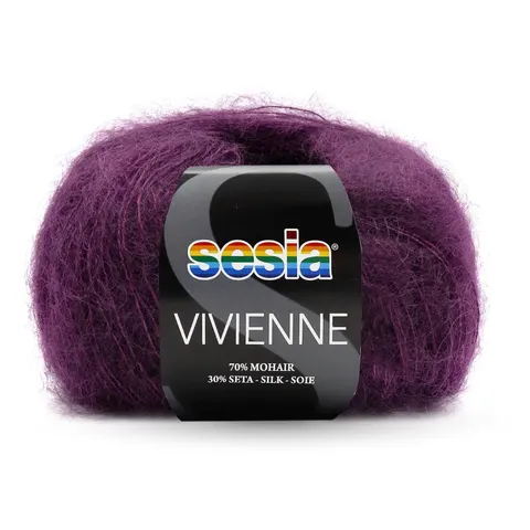 Włóczka SESIA Vivienne 0956 - śliwka