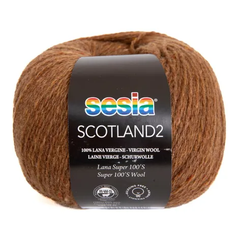 Włóczka SESIA Scotland 2 1712 - orzechowy
