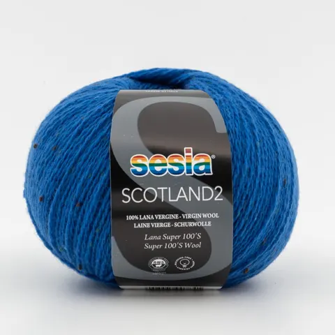 Włóczka SESIA Scotland 2 1991 - kobalt