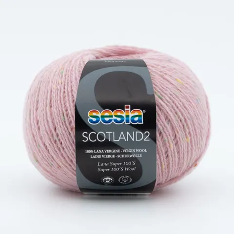 Włóczka SESIA Scotland 2 0160 - blady różowy