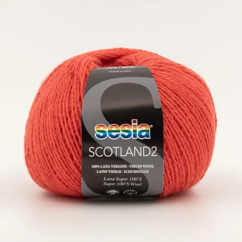Włóczka SESIA Scotland 2 3779 - czerwony mak