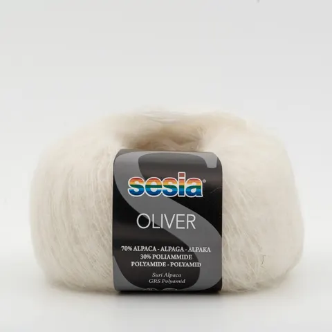 Włóczka SESIA Oliver 0080 - ecru