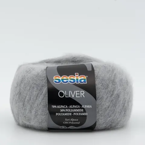 Włóczka SESIA Oliver 1923 - średni szary