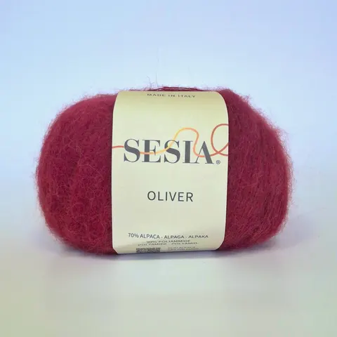 Włóczka SESIA Oliver 4731 - czerwone wino