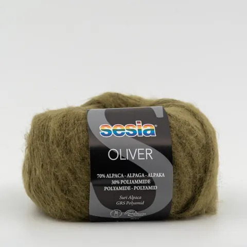 Włóczka SESIA Oliver 5884 - ciemna oliwka