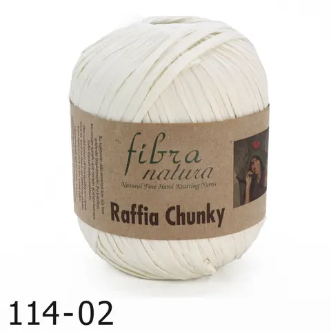 Przędza Fibra Natura Raffia Chunky 02 - ecru