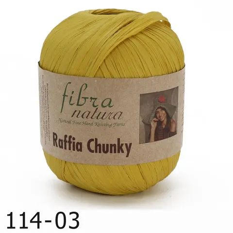 Przędza Fibra Natura Raffia Chunky 03 - ochra