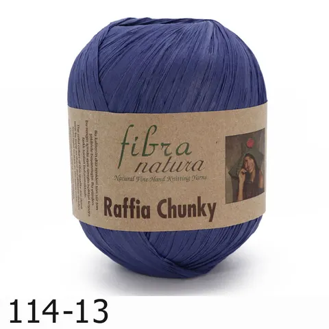 Przędza Fibra Natura Raffia Chunky 13 - indygo