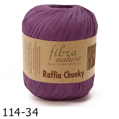 Przędza Fibra Natura Raffia Chunky 34 - wrzos
