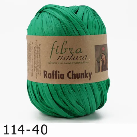 Przędza Fibra Natura Raffia Chunky 40 - zieleń