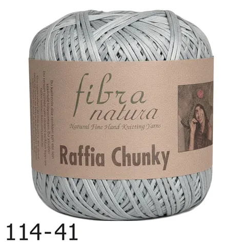 Przędza Fibra Natura Raffia Chunky 41 - popielaty