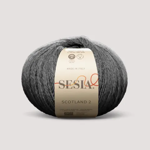 Włóczka SESIA Scotland 2 0154 - ciemnoszary