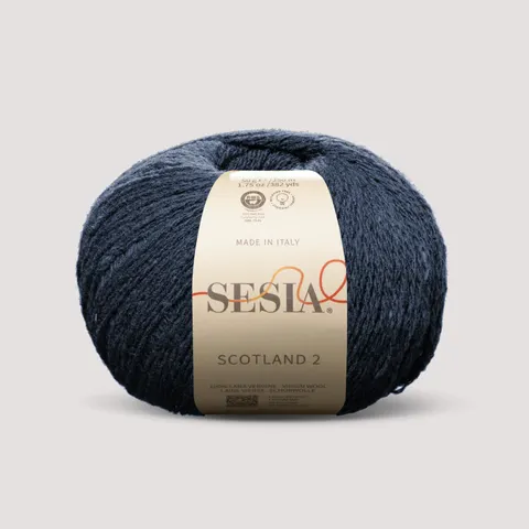 Włóczka SESIA Scotland 2 0474 - granatowy