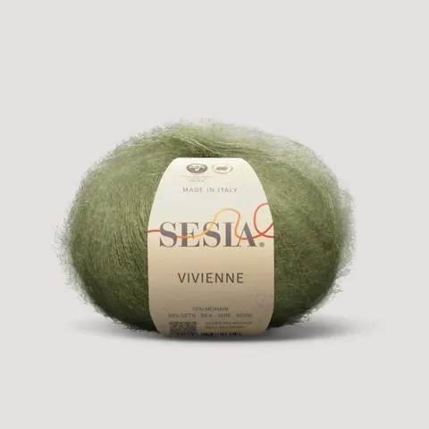 Włóczka SESIA Vivienne 5898 - blada oliwka