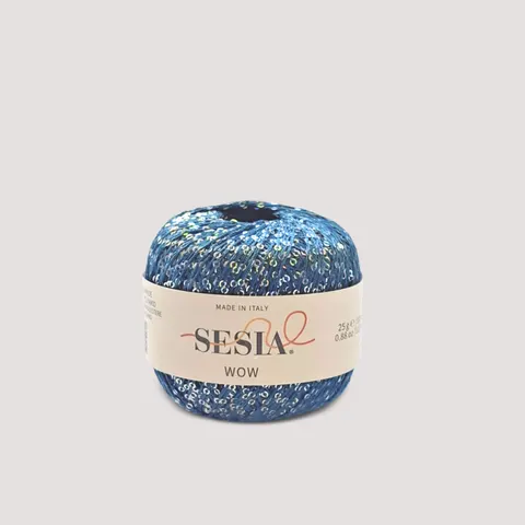 Włóczka SESIA Wow 0884 - niebieski
