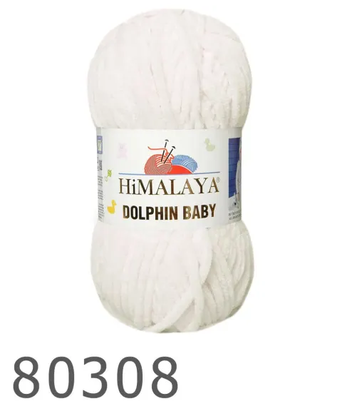 Włóczka HIMALAYA Dolphin Baby 08 - ecru