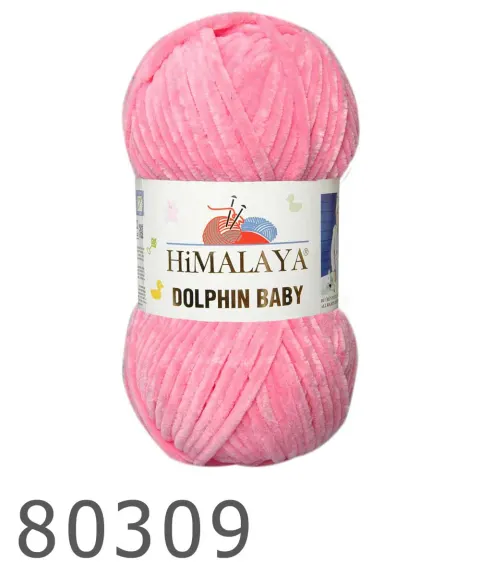 Włóczka HIMALAYA Dolphin Baby 09 - płatek róży