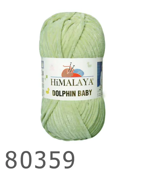 Włóczka HIMALAYA Dolphin Baby 59 - pistacjowy