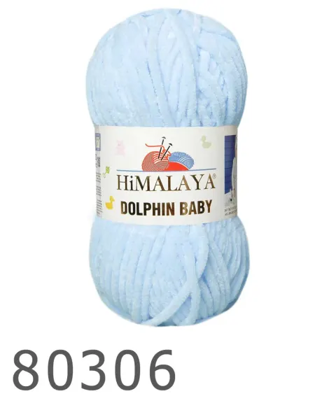Włóczka HIMALAYA Dolphin Baby 06 - błękitny