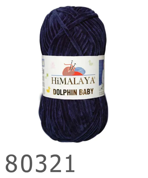 Włóczka HIMALAYA Dolphin Baby 21 - granatowy