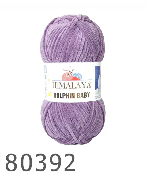 Włóczka HIMALAYA Dolphin Baby 92 - lawenda