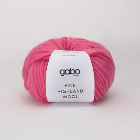 Włóczka GABO WOOL Fine Highland Wool 2007 - candy róż