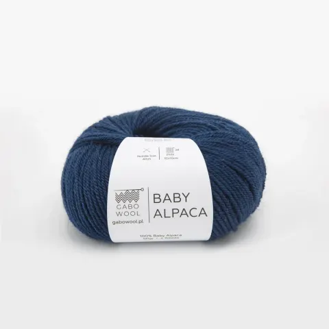 Włóczka GABO WOOL Baby Alpaca 1654 - niebieski