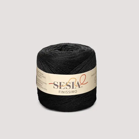 Włóczka SESIA Finissimo 0067 - czarny