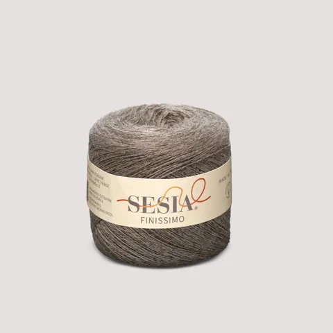 Włóczka SESIA Finissimo 0369 - szarobrązowy
