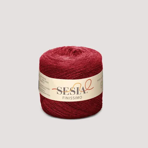 Włóczka SESIA Finissimo 4892 - czerwone wino