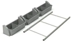 Zestaw trzech kuwet małych Numatic 629454
