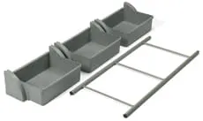 Zestaw trzech kuwet dużych Numatic 629455