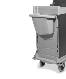 Kosz na odpady 30 l Numatic NKA 130U do wózków NuKeeper, boczny (szary)