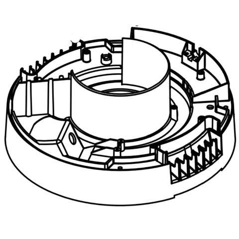 Górny element obudowy głowicy do CT silnik Lamb Numatic 325506
