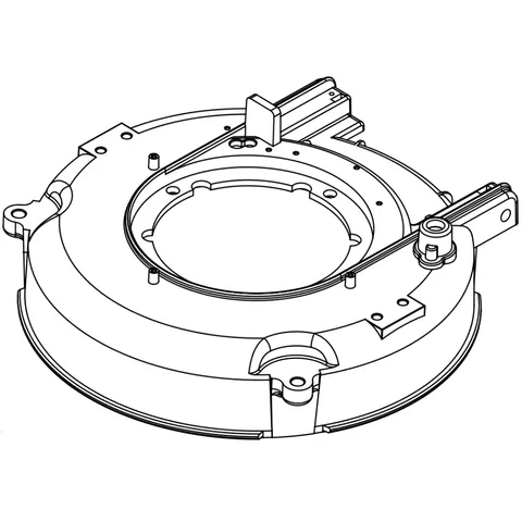Podstawa głowicy szczotek Numatic 329090 do TT 3450S i TT 4045