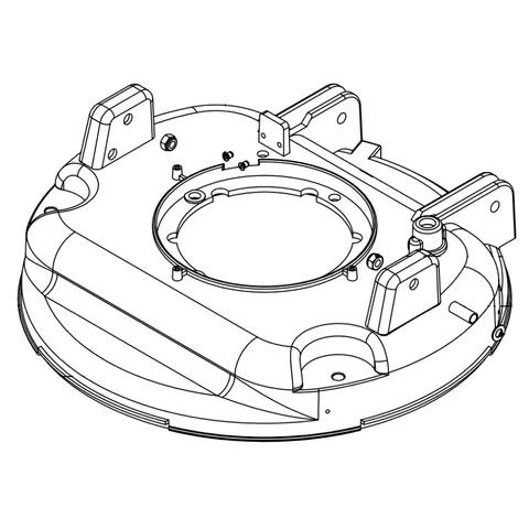 Podstawa głowicy szczotek Numatic 329209 do TT 4550S
