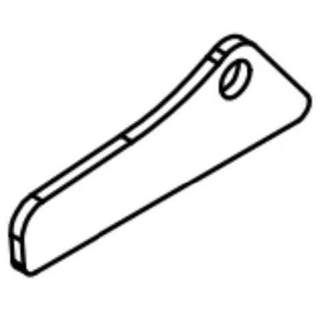 Blacha blokady regulacji pedału Numatic 329572 do TTB 6652T