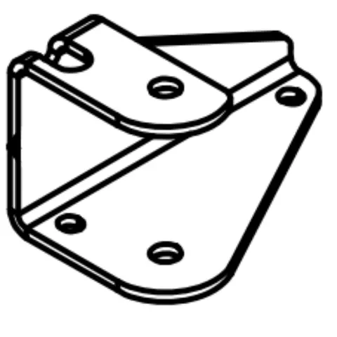 Uchwyt koła odbojowego Numatic 329714 do TTB 6652T