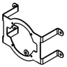 Wspornik silnika Numatic 329987 do szorowarek bateryjnych TRO/TTV