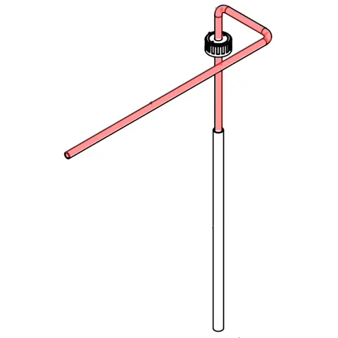 Wężyk dł. 900 mm 8×11 mm PCV Numatic 391457 do szorowarek bateryjnych TTB